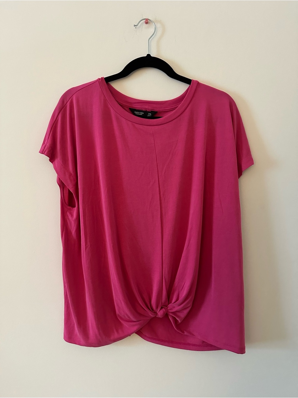 Simply Vera Vera Wang Pink Knotted Top